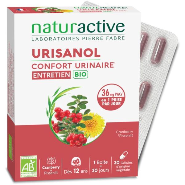 Urisanol Confort Urinaire Entretien Bio 30 Gélules
