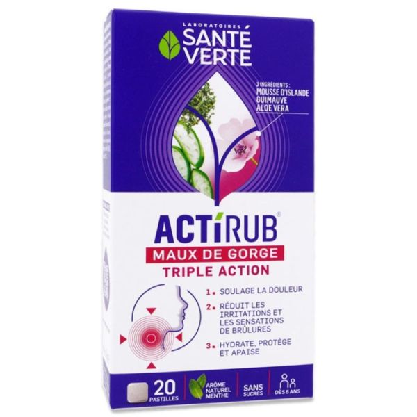 Actirub Pastilles maux de gorge - x20