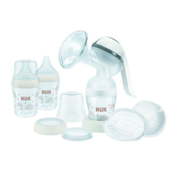 Coffret Tire Lait Manuel Perfect Match + 3 biberons 150 ml + coussinets d'allaitement