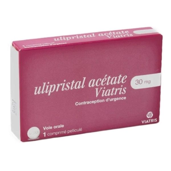 Ulipristal acétate 30 mg comprimé pelliculé