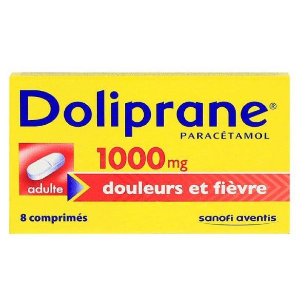 Doliprane 1000mg 8 comprimés