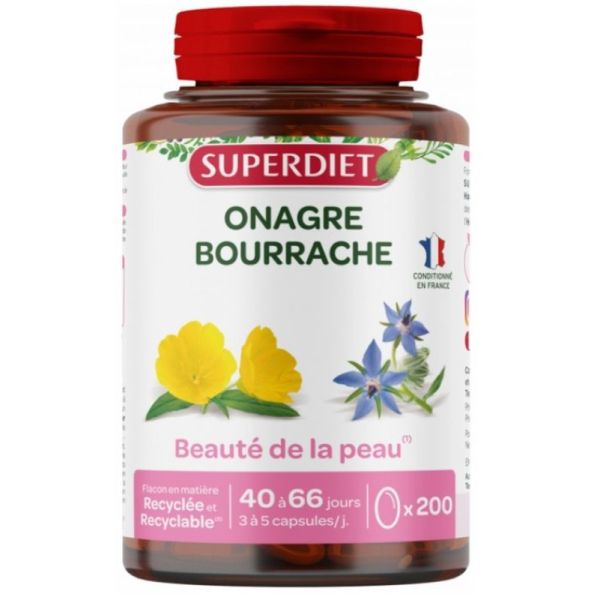 Onagre Bourrache 200 Capsules