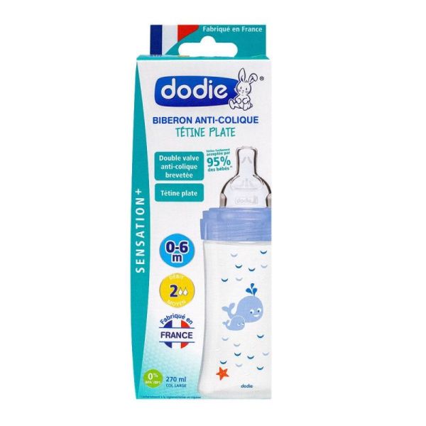 Dodie biberon tétine multi-perforée anti-colique 0 - 6 mois débit