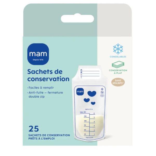 Sachets de conservation 180ml x25