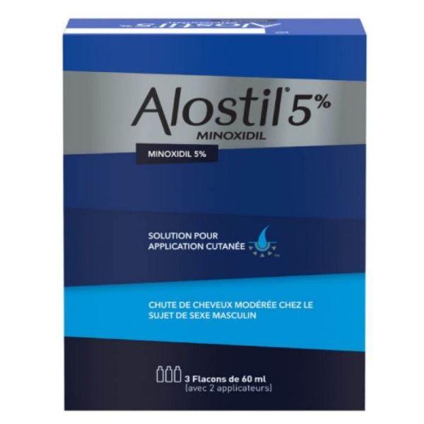 Alostil 5% application cutanée 3x60ml