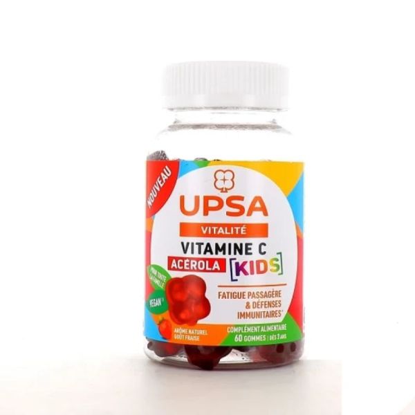 Vitalité Vitamine C + acérola Kids 60 Gommes