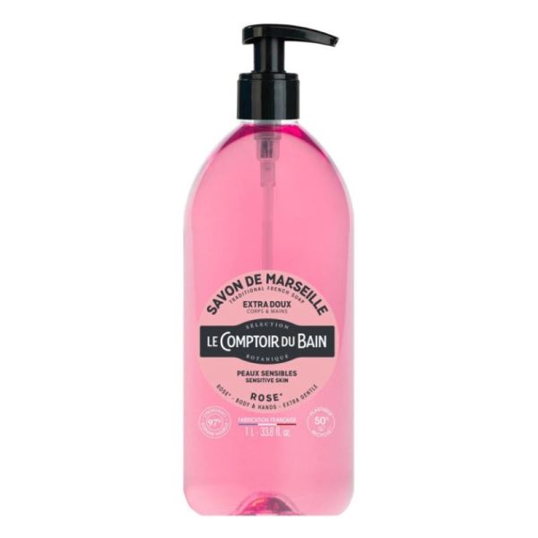 Savon liquide Rose 1 L