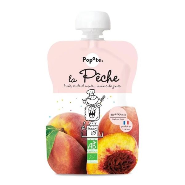 Gourde Pêche bio dès 4 mois 120 g