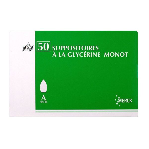 50 suppositoires à la Glycérine Monot