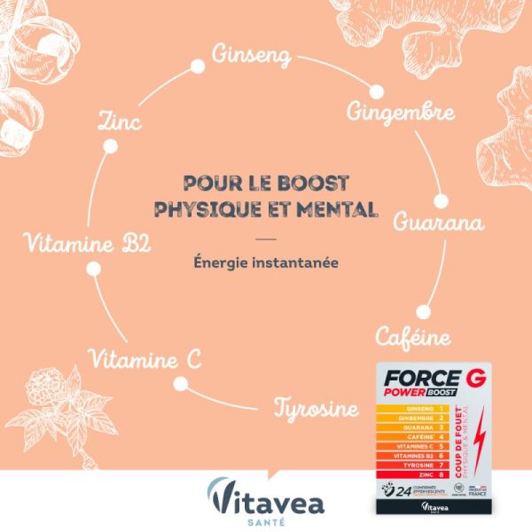 Force G Power Boost 24 comprimés Effervescents