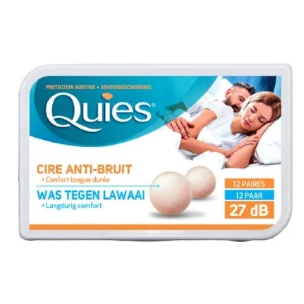 Protection Auditive à la Cire Anti-Bruit 12 Paires