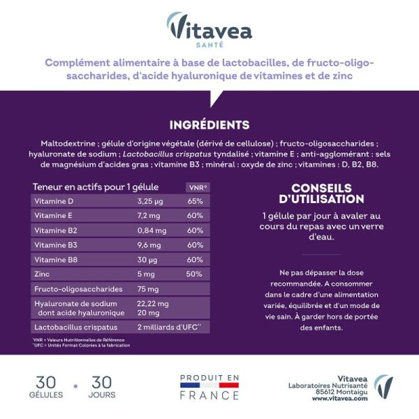 Manhaé Intima Équilibre 15+ 30 Gélules