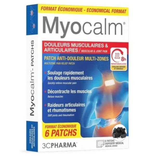 Myocalm patch anti-douleur multi-zones 6 patchs