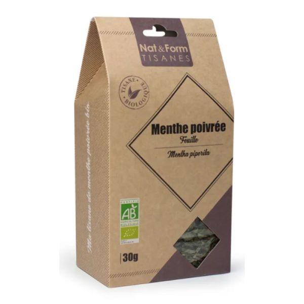 Tisane Menthe Poivrée Feuille Bio 30g