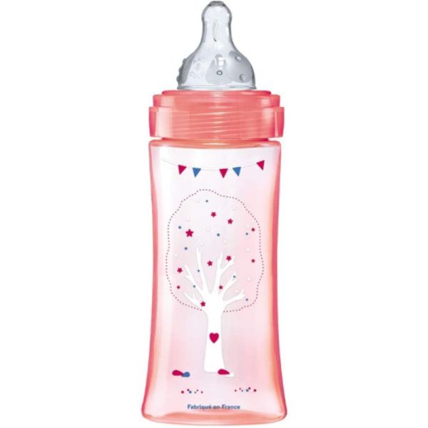 Biberon Initiation+ anti-colique - 330ml - 6M+ - Rose