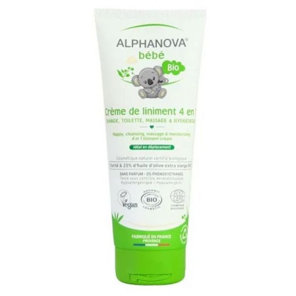 Crème de liniment bio – Soin bébé 4 en 1