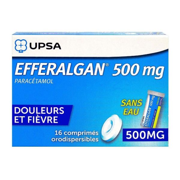 EfferalganOdis 500 mg 16 comprimés orodispersibles