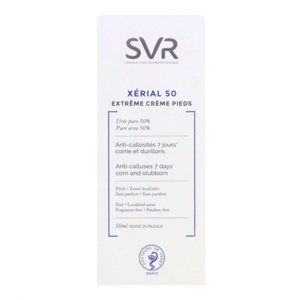 Xérial 50 extrême crème pieds 50ml