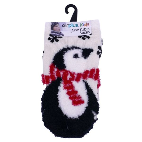Aloe Cabin Kids Chaussettes hydratantes Pingouin - taille 26-31