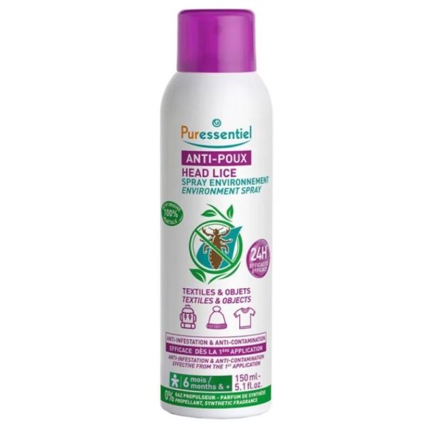 Poux Spray répulsif environnement 150 ml