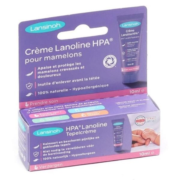 Crème Lanoline HPA pour mamelons - 10ml