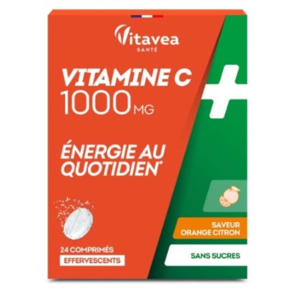 Vitamine C 1000 mg orange-citron 24 comprimés