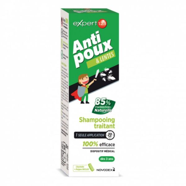 Anti Poux & Lentes - Shampooing Traitant 100% Efficace - 200ml