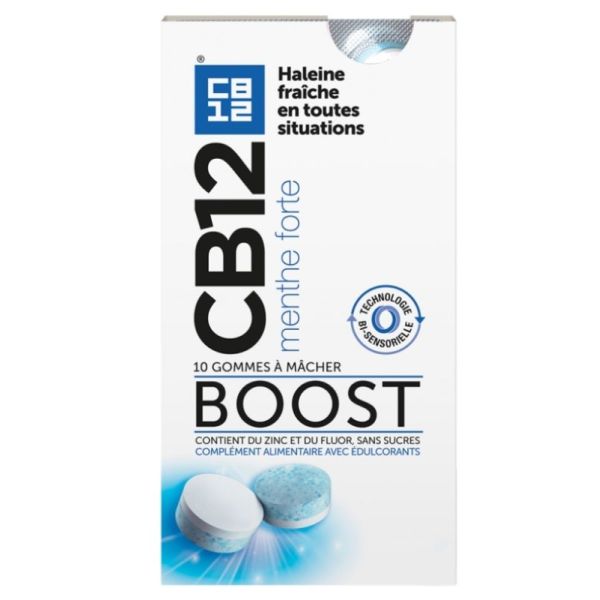Boost Strong Mint 10 Gommes à Mâcher