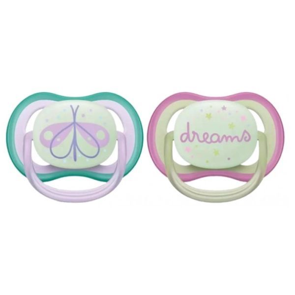 Ultra Air Nighttime 2 Sucettes Orthodontiques 0-6 Mois