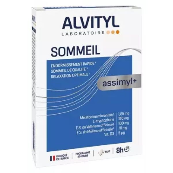 Assimyl+ Sommeil – Endormissement et sommeil – 30 comprimés