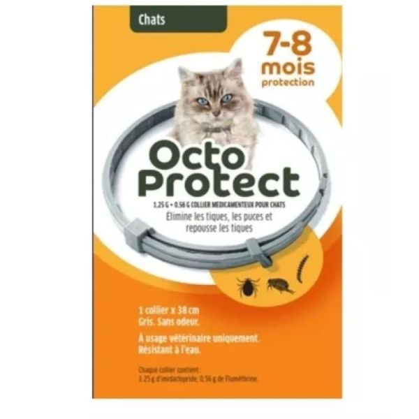 Octo Protect Collier Anti-Puces et Tiques Chat