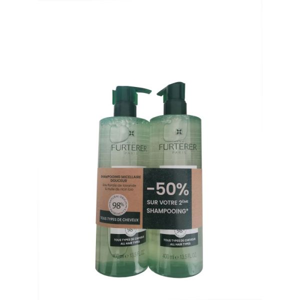 Naturia Shampooing micellaire douceur - 2x400ml