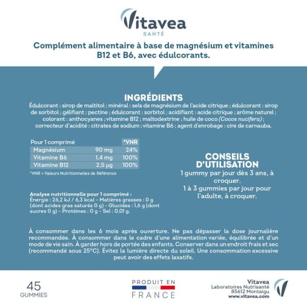 Magnésium 45 Gummies