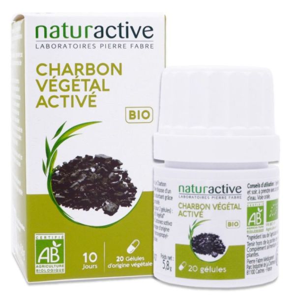 Charbon végétal activé Bio - 20 gélules