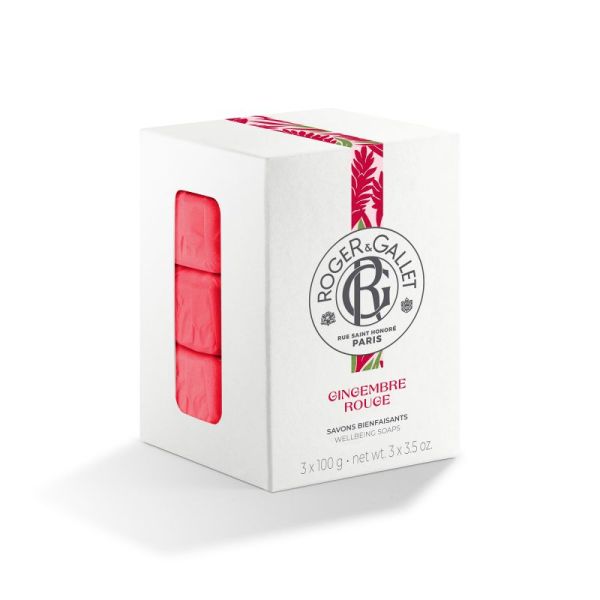 Gingembre Rouge savons bienfaisants 3x100g