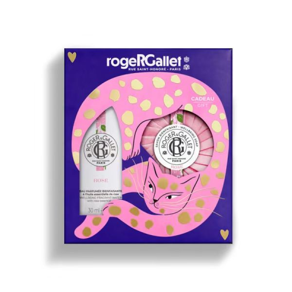Coffret Noël Rose Eau Parfumée 30 ml + Savon 100 g