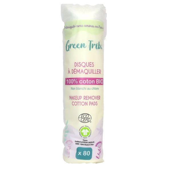 Disques à Démaquiller Coton Bio 80 Unités