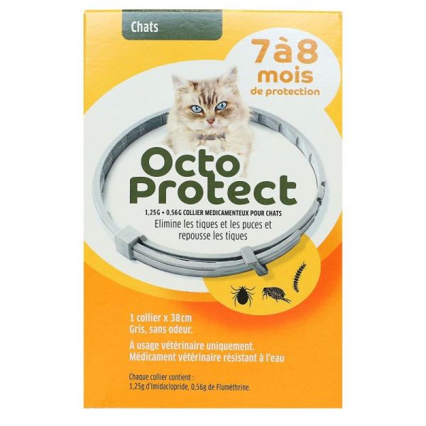 Octo Protect Collier Anti-Puces et Tiques Chat