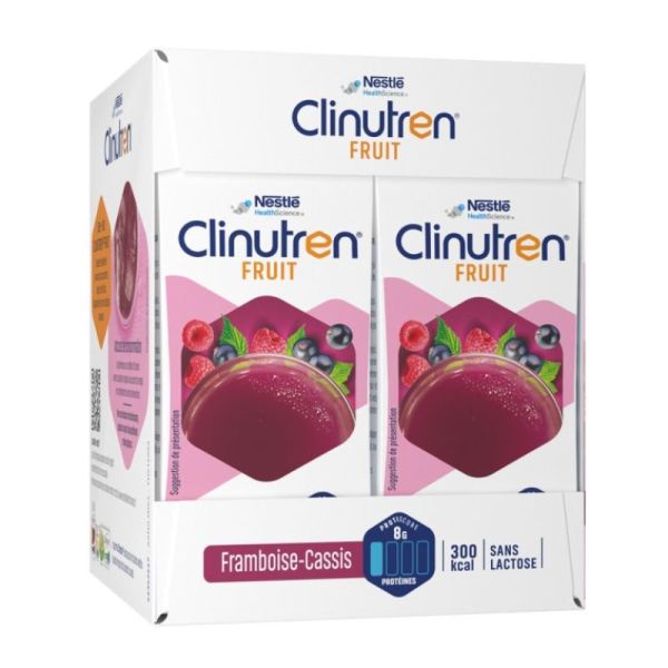 Clinutren Fruit Framboise Cassis - 4 x 200 ml