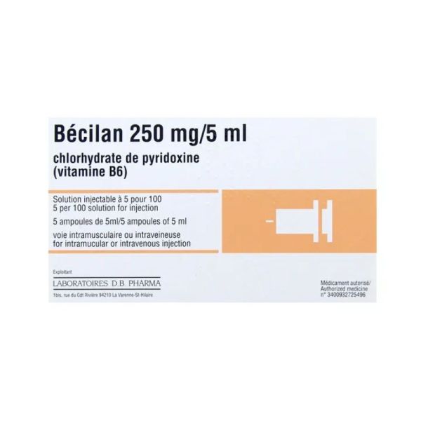 250 mg/5 ml solution injectable 5 ampoules