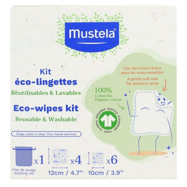 Éco-Lingettes Kit Filet de Lavage + 10 Lingettes