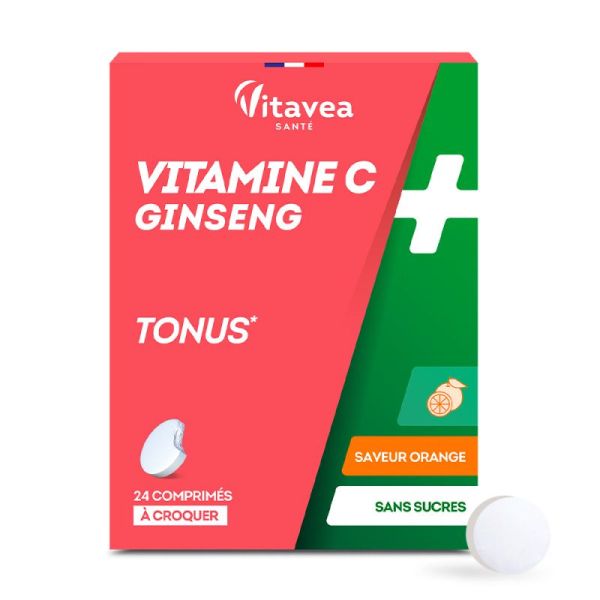 Vitamine C & ginseng tonus Nutrisanté x 24 comprimés