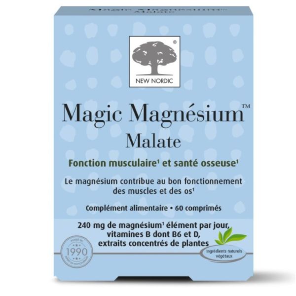 Magic Magnésium Malate Fonction Musculaire 60 Comprimés