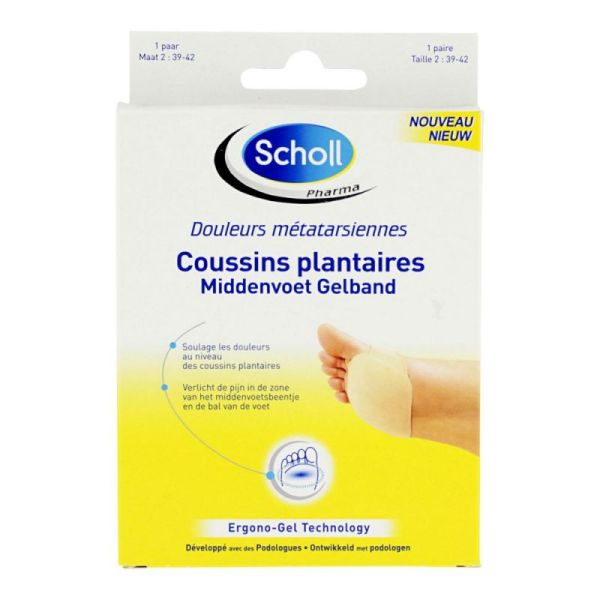2 coussins plantaires - 39-42 (taille 2)