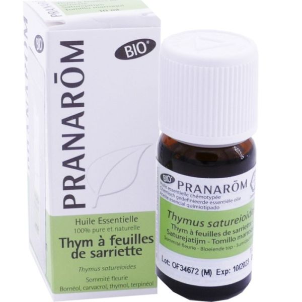 Huile essentielle Bio Thym à feuilles de sarriette 10 ml