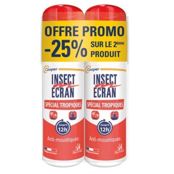 Insect Ecran anti-moustiques spécial tropiques lot 2x75 ml