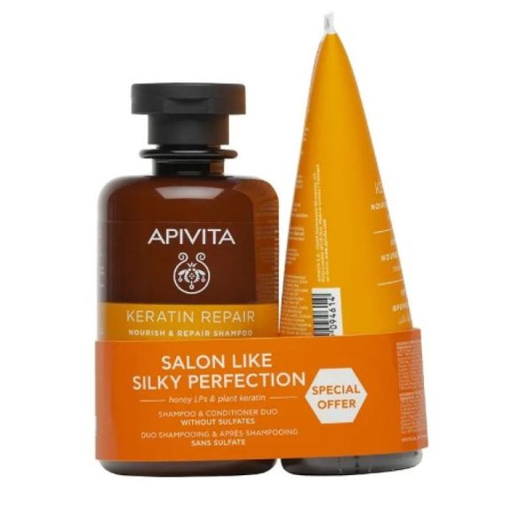 Coffret de réparation shampooing + après shampooing kératine