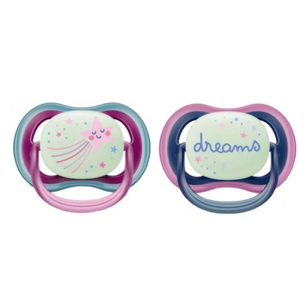 Ultra Air Nighttime 2 Sucettes Orthodontiques 6-18 Mois
