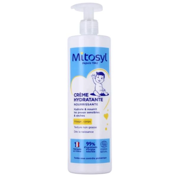 Mitosyl Crème hydratante nourrissante visage et corps 500ml