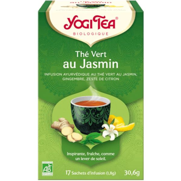 Thé Vert au Jasmin - Infusion inspirante, frâiche, comme un lever de soleil - 17 sachets